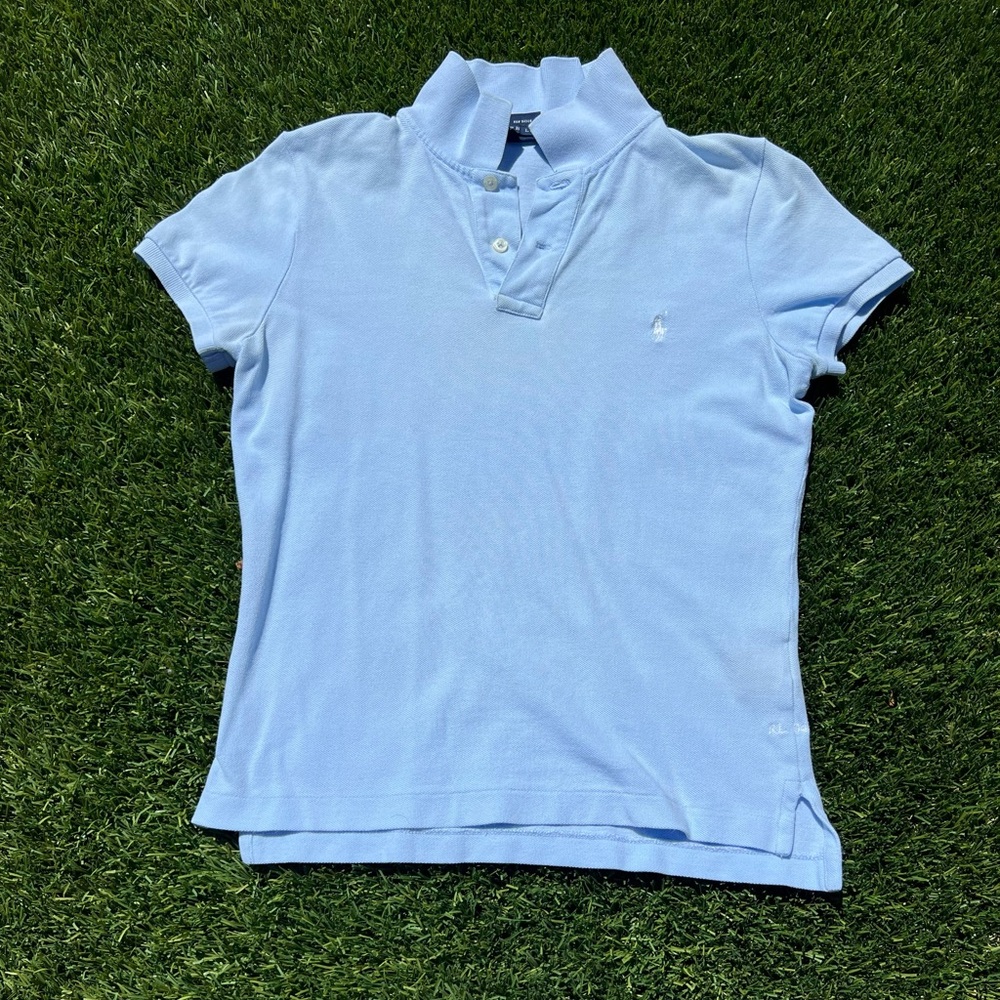 Polo Ralph Lauren The Skinny Polo in Pale Blue size M
